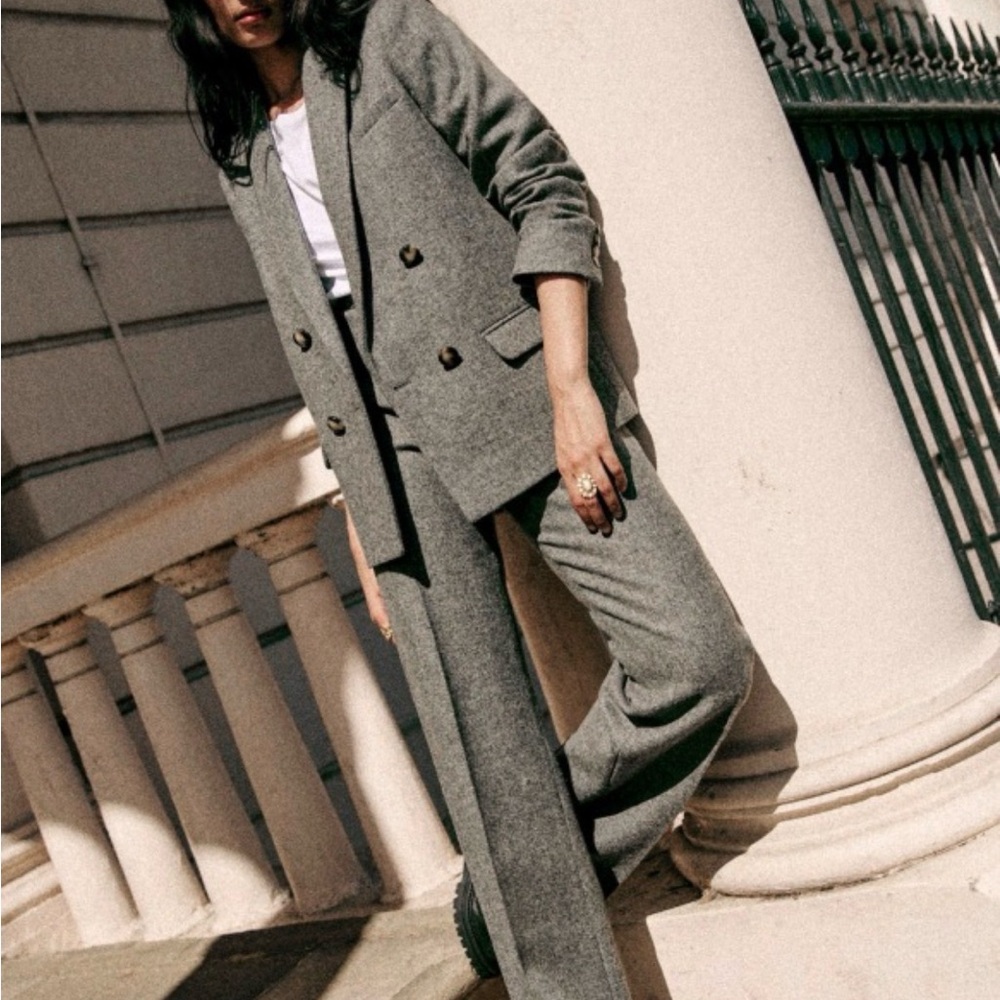 Sézane Christie double breasted wool blazer Size 10 - Picture 2 of 10